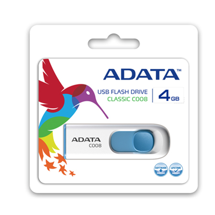Pamięć USB ADATA C008 32 GB Biały/Niebieski - obrazek 2