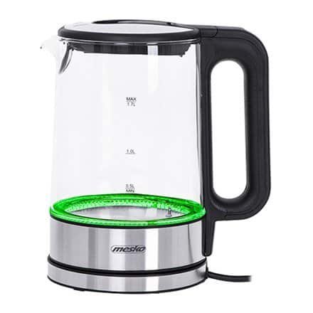 Elegancki Czajnik Elektryczny Mesko 1,7L 1850W Czarno-Szklany - obrazek 8