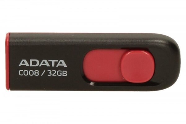 Pamięć USB ADATA C008 32 GB Czarny/Czerwony - obrazek 3
