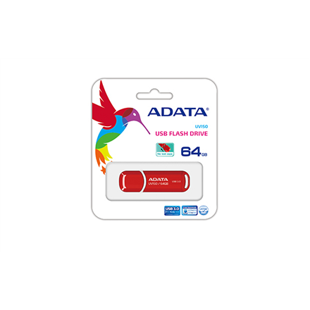 Pendrive USB 3.0 ADATA UV150 64GB - Czerwony Pamięć Flash - obrazek 4