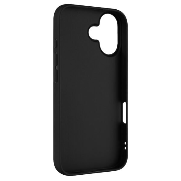 Kauczukowe Etui Back Cover do iPhone 16 - Czarne - obrazek 2