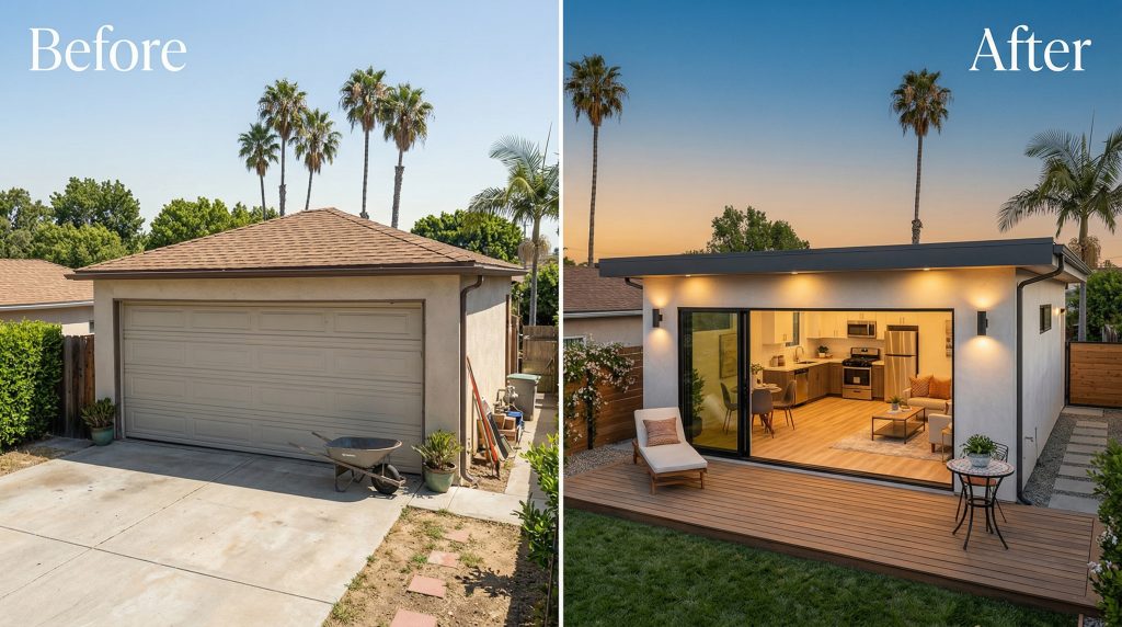 ADU Garage Conversion Project In Sherman Oaks
