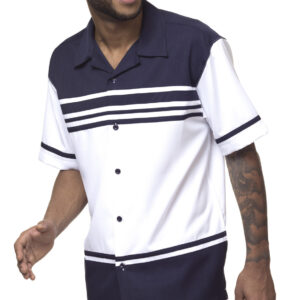 Montique-1878-navy-mens-walking-suit-mens-2pc-leisure-suits-short-sleeve