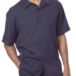 Montique-696-navy-mens-walking-suit-mens-2pc-leisure-suits-short-sleeve
