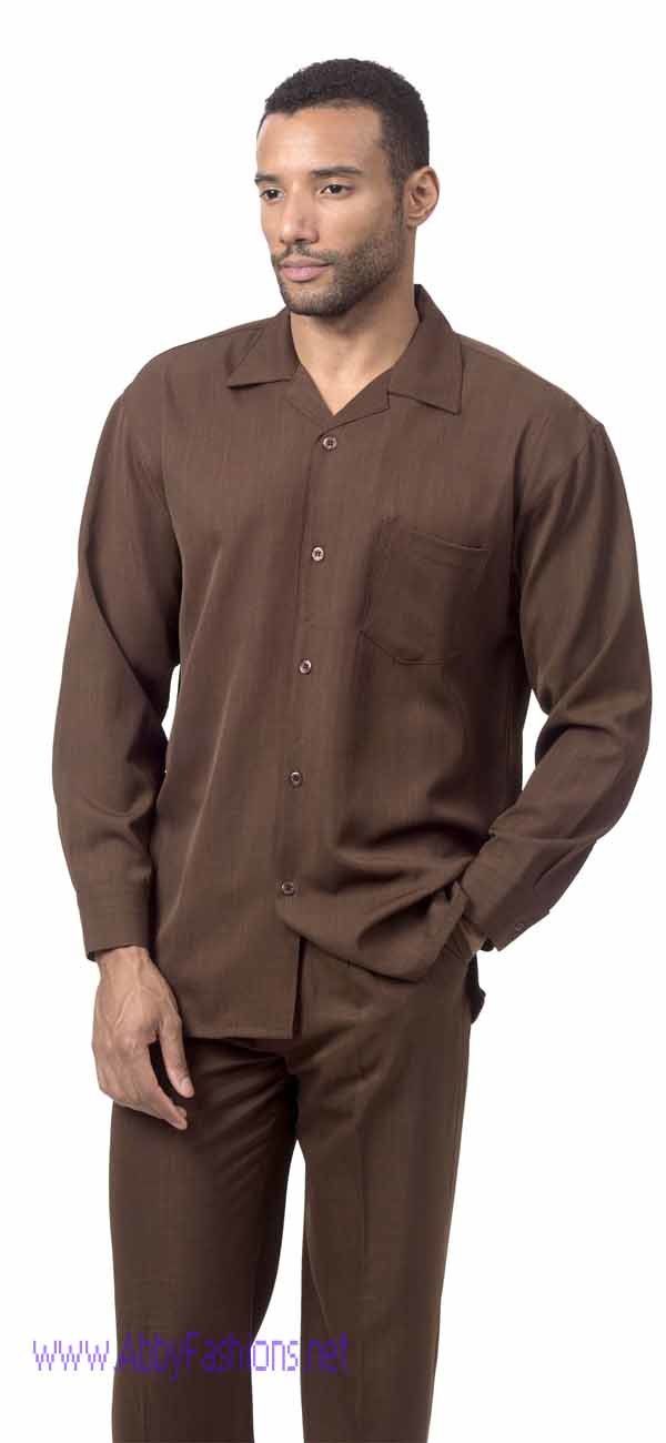 Mens Walking Suits 1641 brown