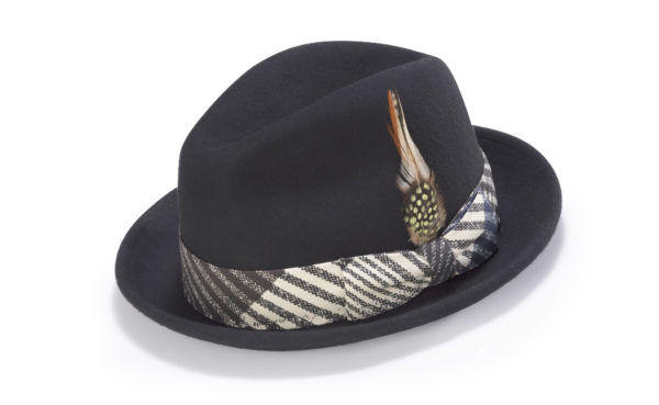Montique H-1717 Fedora Matching Hat Black