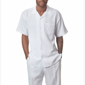 montique 696 walking suit white - Montique-696-white-mens-walking-suit-mens-2pc-leisure-suits-short-sleeve