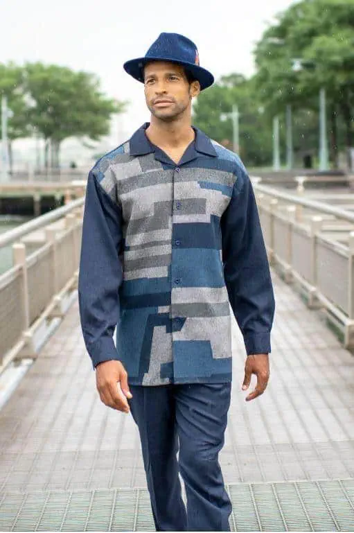 montique-1821-mens-walking-suit-black-white-long-sleeve-mens-leisure-suits-navy