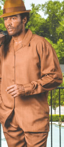 Montique Mens Walking Suits 1131 Brick