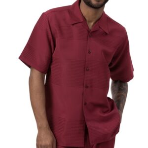 montique 2022 mens walking suits burgundy