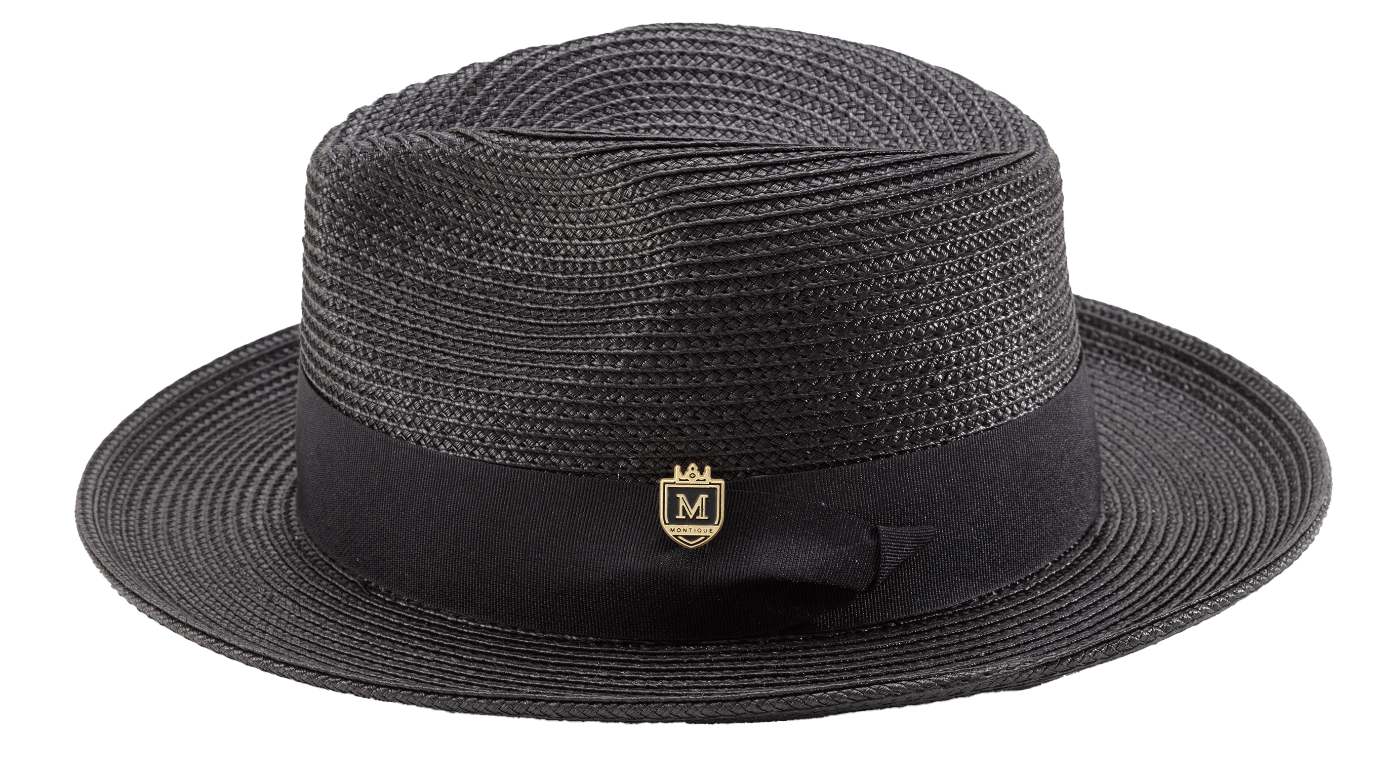 montique-h-42-mens-straw-fedora-hat-black-wide-brim-pinch-hat-1