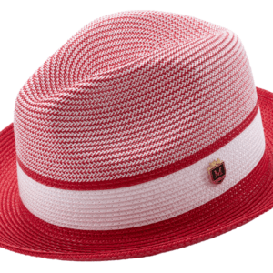 montique-h-22-mens-straw-fedora-hat-red-two-tone-pinch-fedora-hat-1