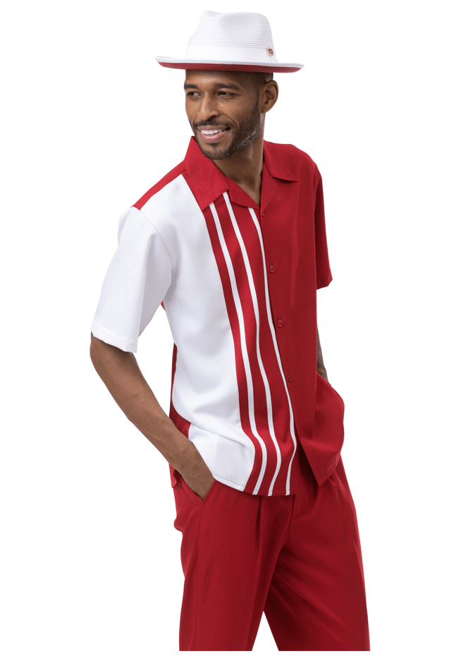 montique-mens-walking-suits-2201-red-short-sleeve-mens-leisure-suits