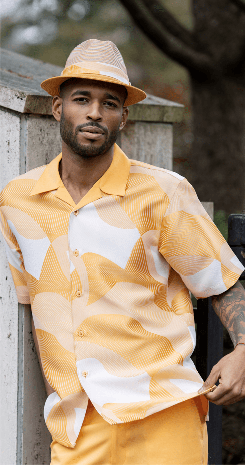 montique-mens-walking-suits-2204-gold-short-sleeve-mens-leisure-suits