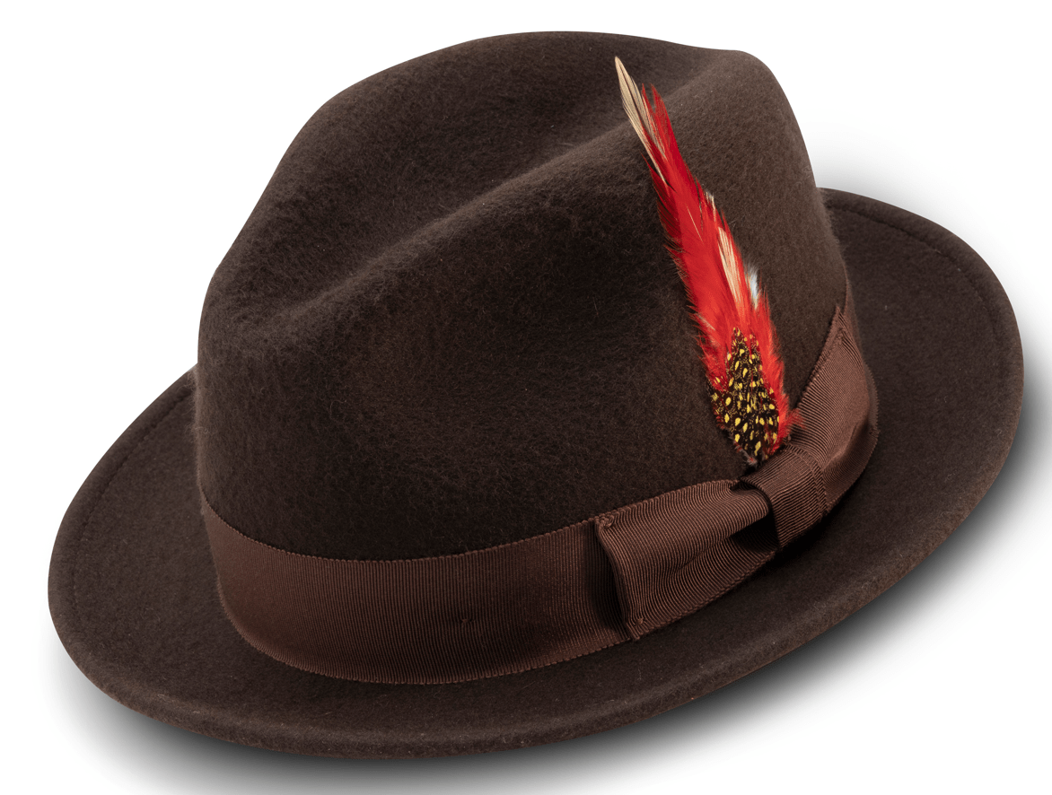 montique-h-81-fedora-hat-brown-beaver-look-small-band-2-1-4-brim-wool-felt-dress-hat