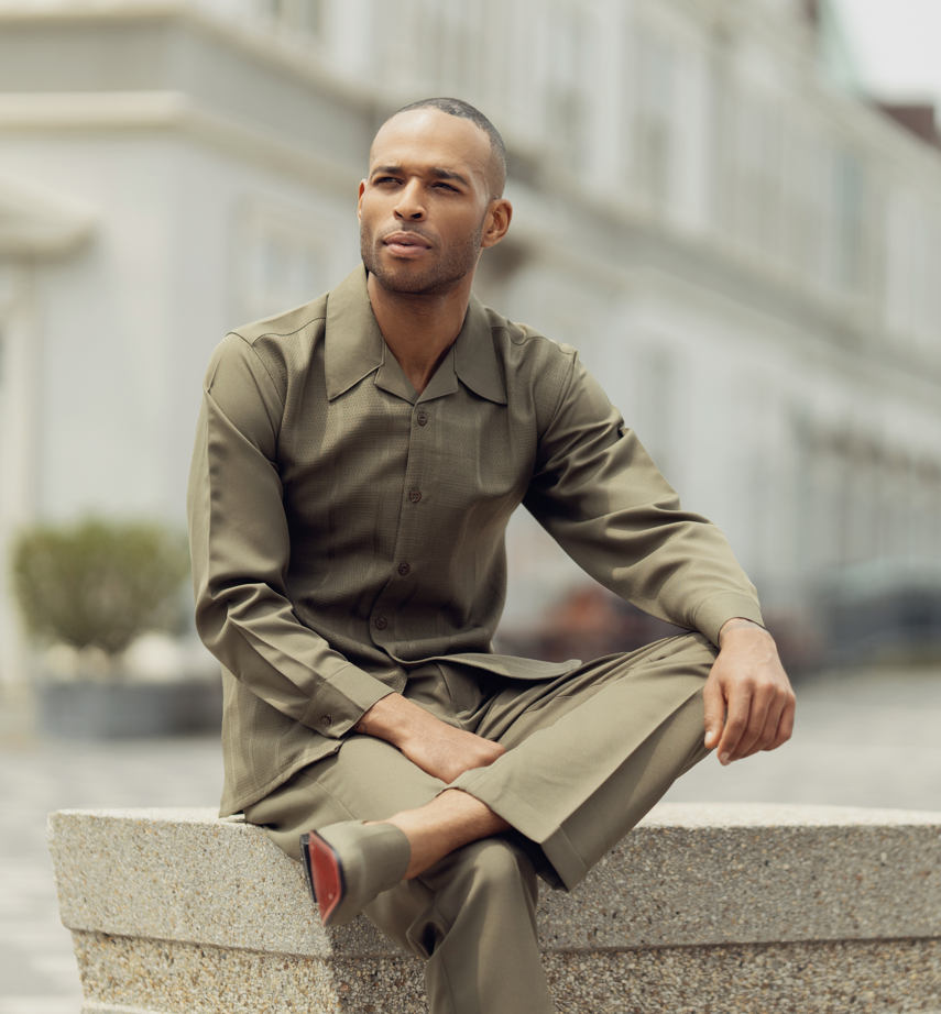 montique-2375-mens-walking-suits-olive-lifestyle-2-piece-tone-on-tone-long-sleeve-mens-leisure-suits
