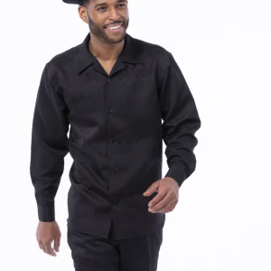 montique-2596-walking-suits-black-long-sleeves-solid-tone-on-tone-mens-leisure-suits
