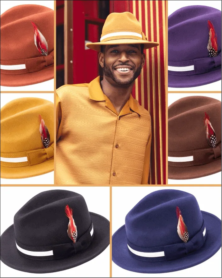 montique-h-100-mens-fedora-hat-wool-feel-felt-with-white-band-2-inches-brim-6