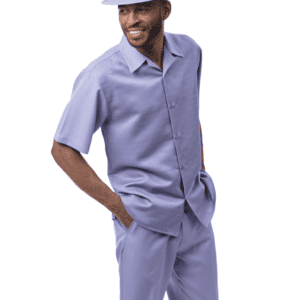 Montique-2613-mens-walking-suits-lilac-short-sleeve-mens-two-piece-leisure-suits