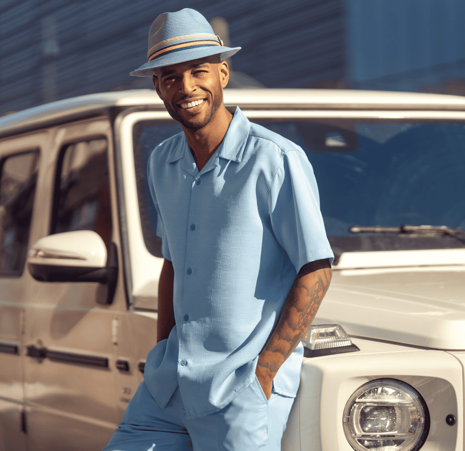 Montique-2613-mens-walking-suits-sky-short-sleeve-mens-two-piece-leisure-suits