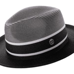 montique-h-89-grey-black-mens-straw-hat-three-tone-fedora-hat