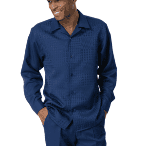 montique-2664-mens-walking-suits-navy-tone-on-tone-two-piece-long-sleeve-mens-leisure-suits
