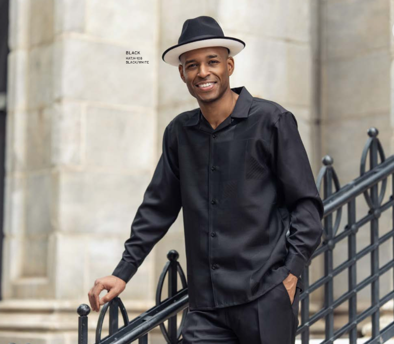 montique-2655-mens-walking-suits-black-tone-on-tone-two-piece-long-sleeve-mens-leisure-suits