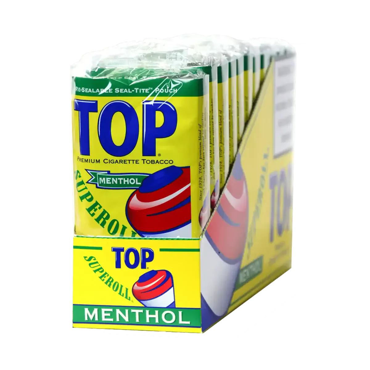 Top Cig Tob Menthol Superroll .4Oz 12Ct