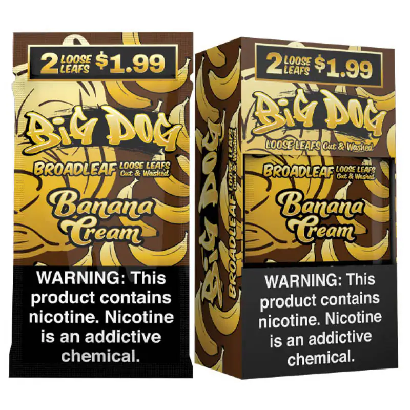 Big Dog Leaf 2/1.99 Banana Cream 20/2Ct