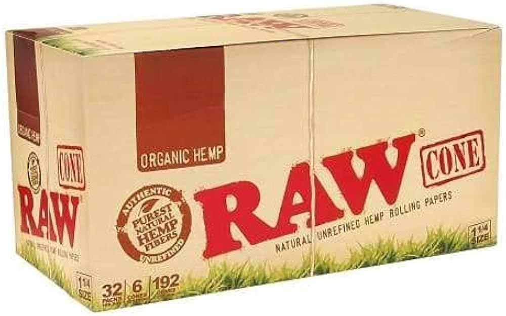 Raw Organic Hemp Cone 1.25 32/6Pk