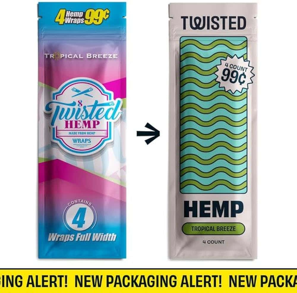 Twisted Hemp Wraps Tropical Breeze 4/.99