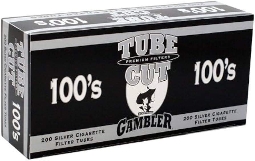 Gambler Cig Tube Cut Silver Kings 5Pk