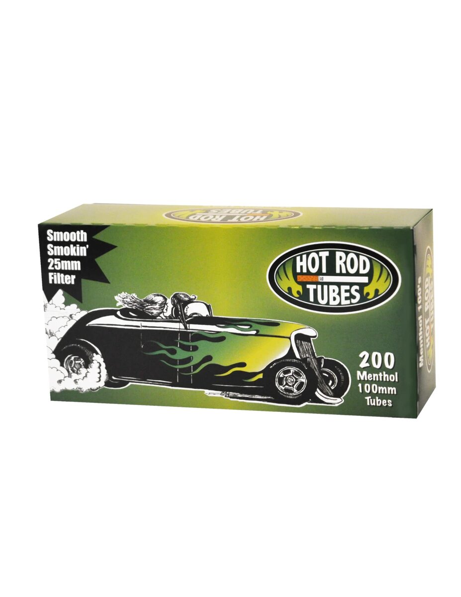 Hot Rod Tubes Menthol 100Mm 200Ct