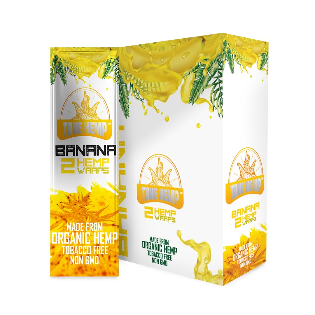 True Hemp Wraps Banana 2/25Ct