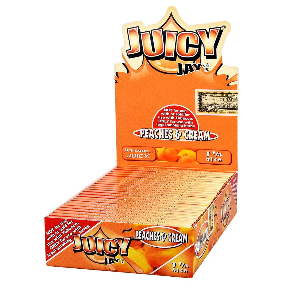 Juicy Jay'S Hemp Peaches & Cream 1.25 24Ct