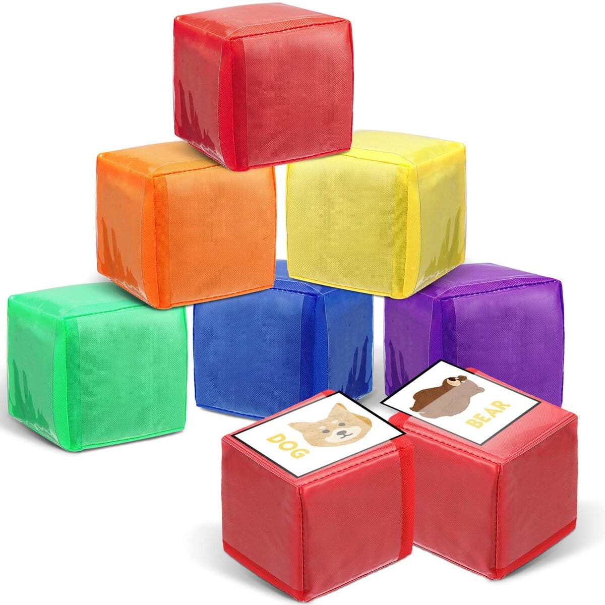 Jumbo Dice Clear 12Pcs