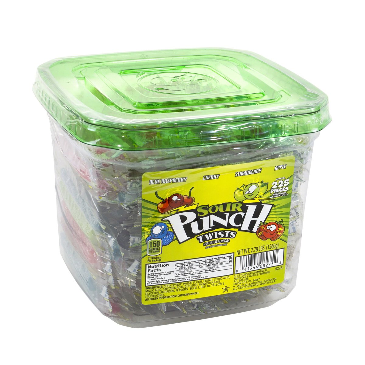Sour Punch Asst 3" Jar 210Ct