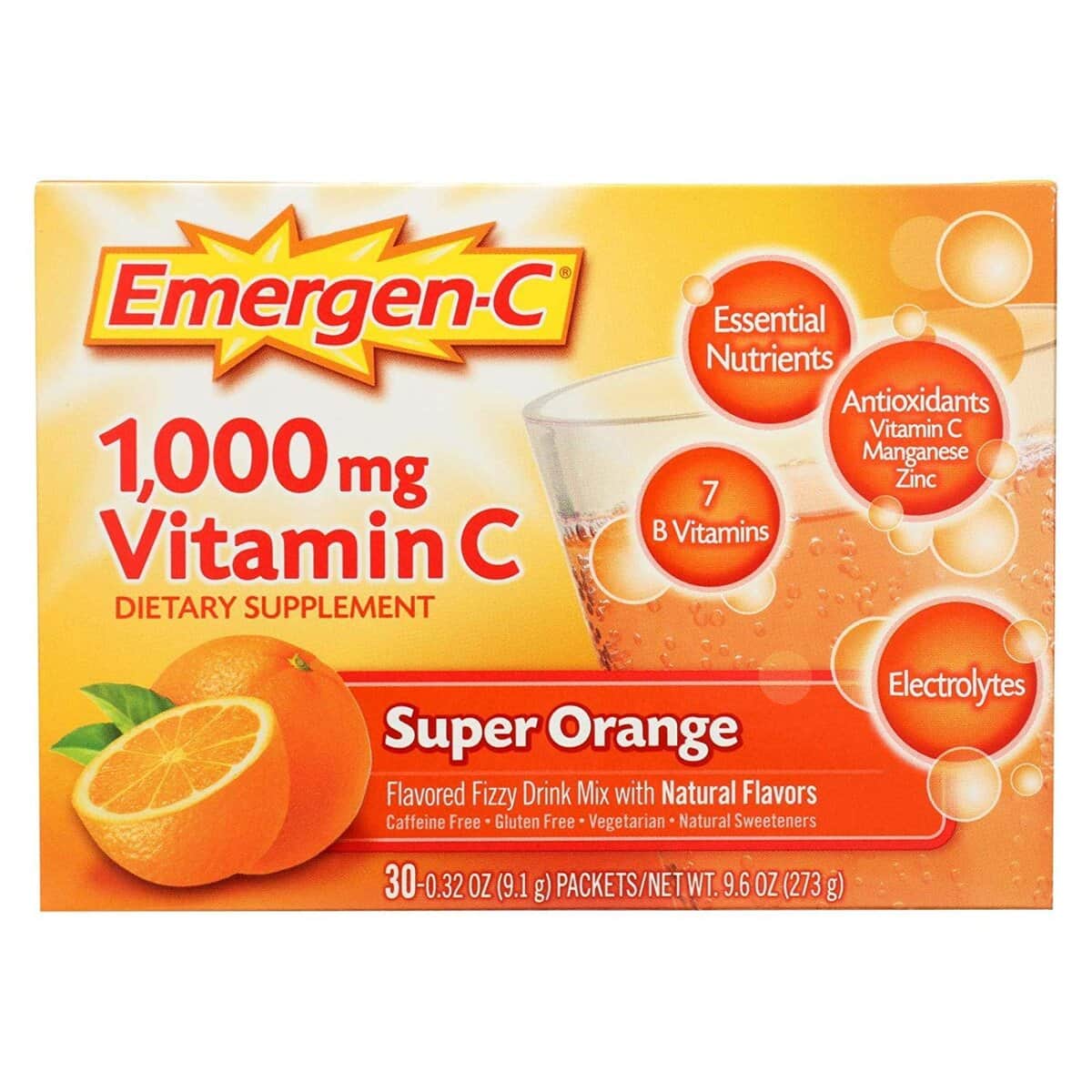Emergen-C Vitamin Super Orange 30Ct