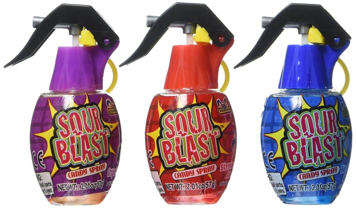 Kids Sour Blast Spray Grenade Candy