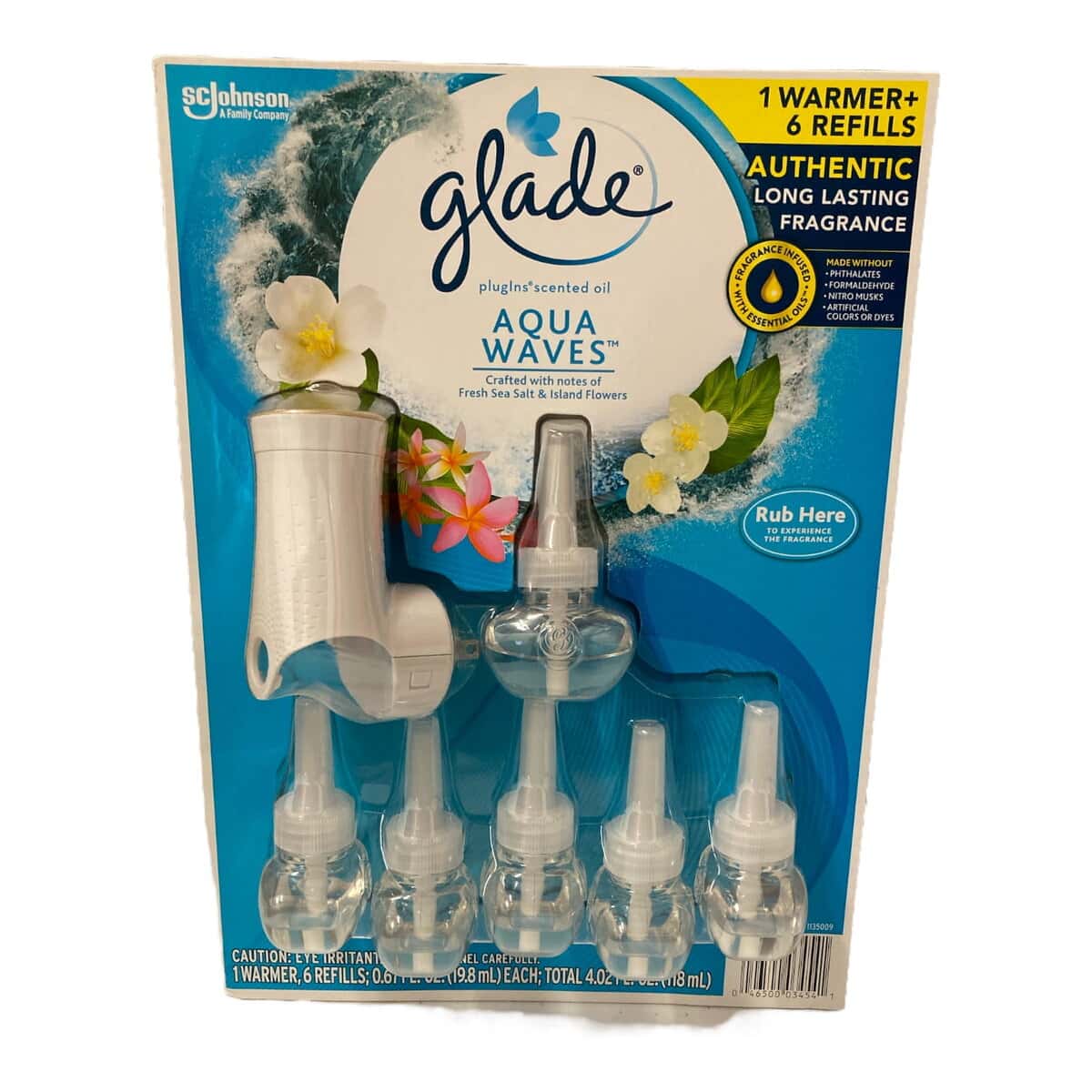 Glade Piso .67Oz Aqua Waves Warmer+Refill