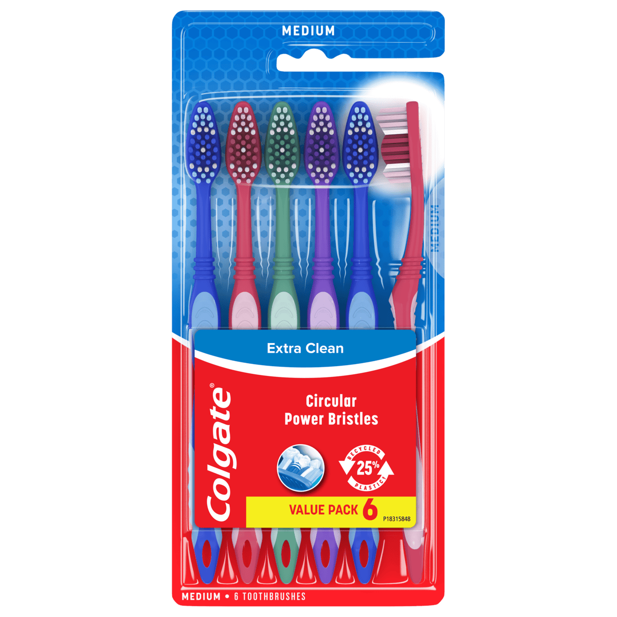 Colgate Tb Ex Clean Med 6Pk