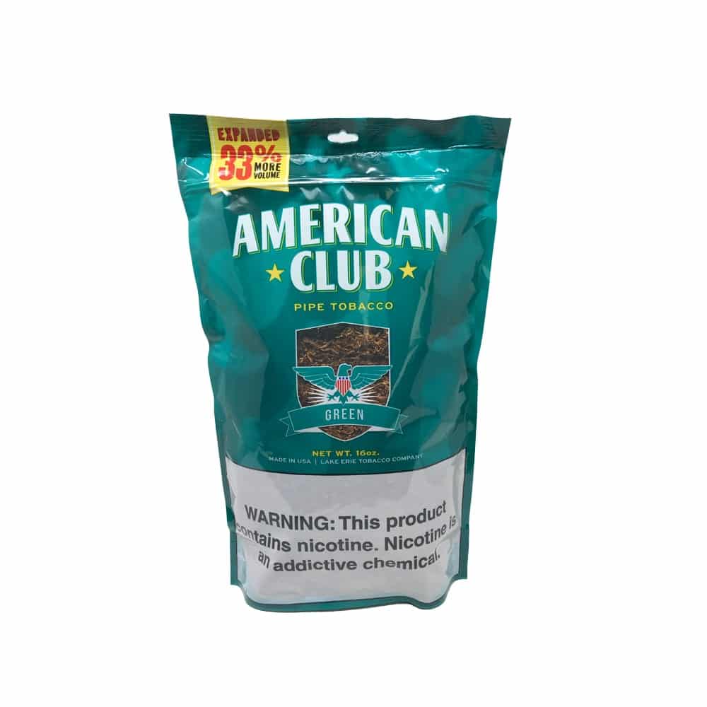American Club Pipe Tob Menthol / Green 16Oz