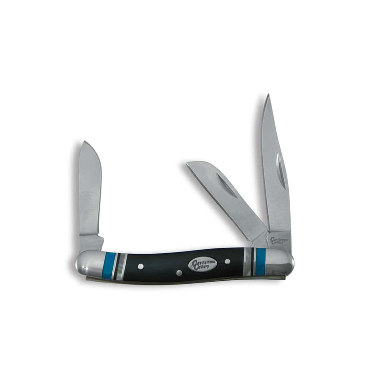 Cattleman Stockman Cheyenne Knives with blue accent