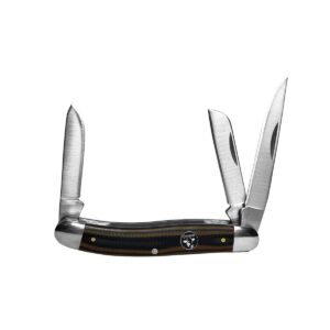 open Cattleman Stockman Cowhand Series Knives in brown