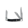 Open Cattleman Stockman Jigged Delrin Knife in black