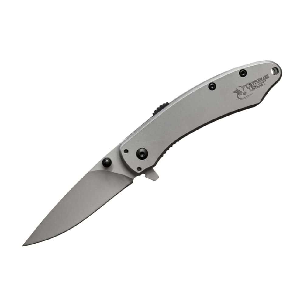 Cattleman Folding Assisted Opener Scythe Open