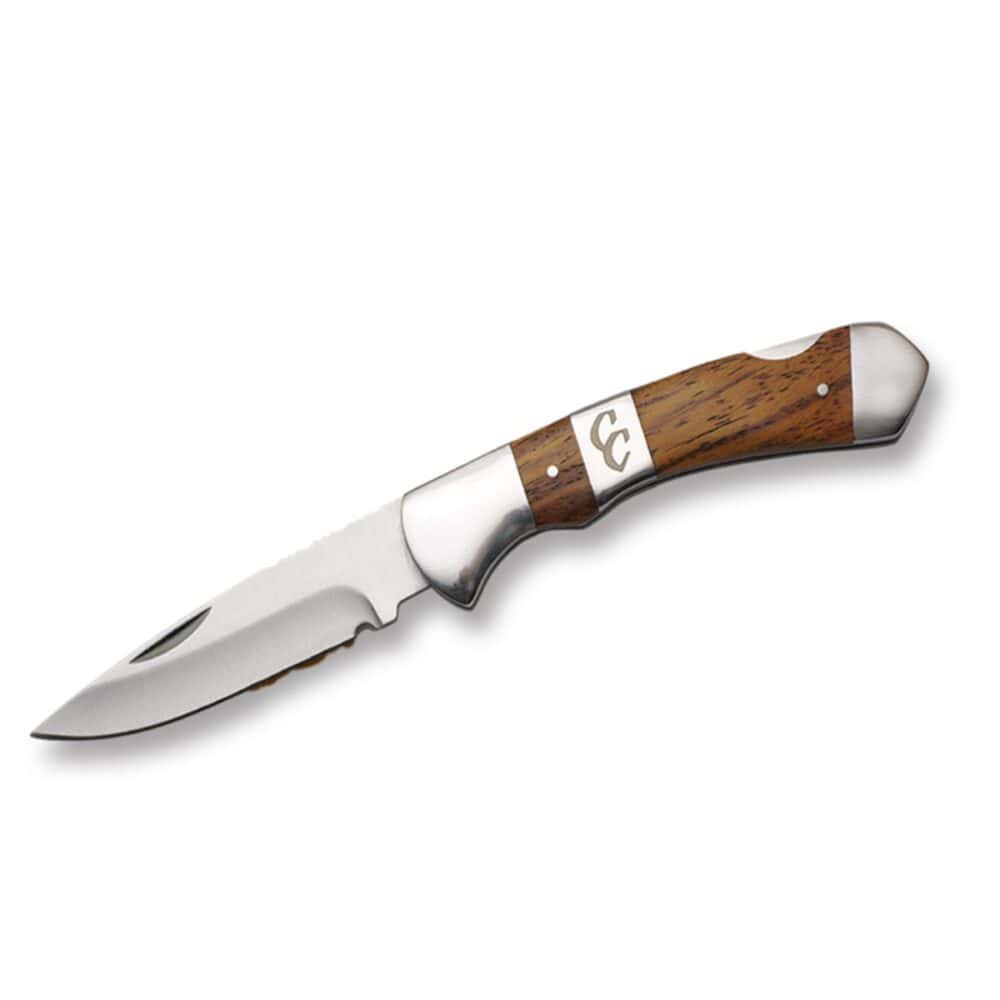 Cattleman Folding Lockback Stockyard Rosewood knife open