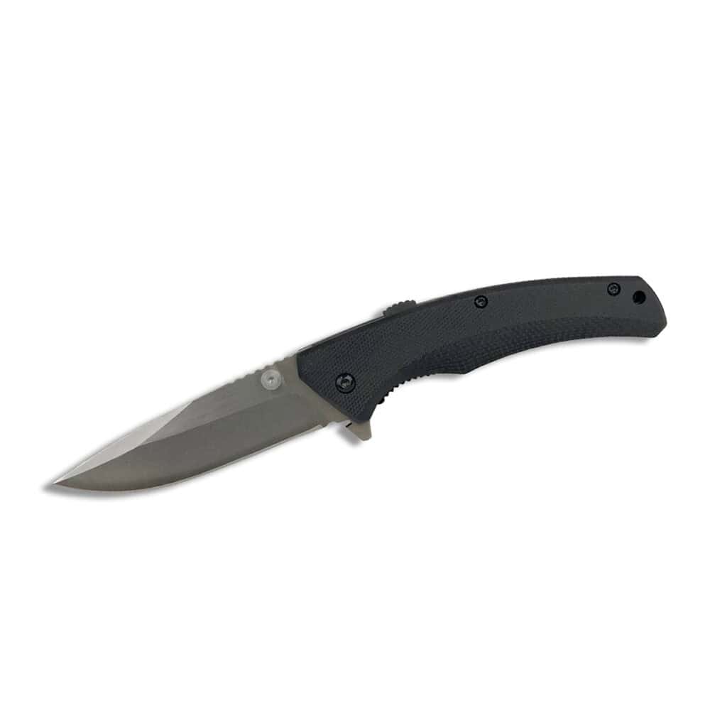 Cattleman Folding Assisted Opener Sidewinder Black