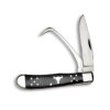 open cattleman farriers knives black
