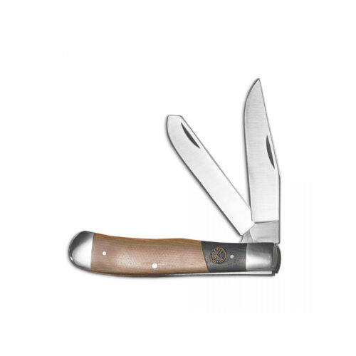 American Buffalo Roper Trapper Rattler Micarta Knife